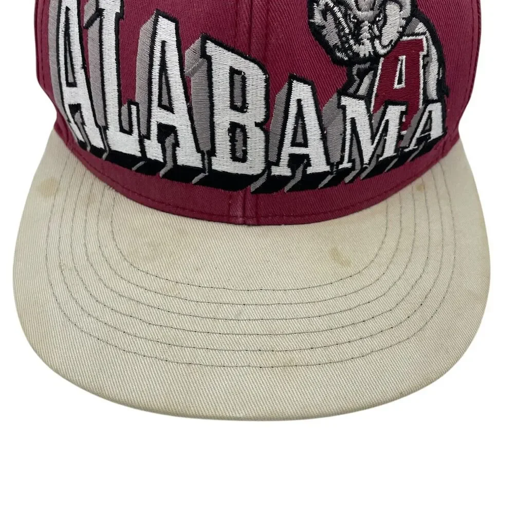 Alabama Crimson Tide Spellout Elephant Top Of the World Snapback Hat Cap